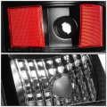 Auto Dynasty Compatible With Chevy Silverado 1st Gen 4pc Pair Of Chrome Clear Corner Headlight Black Lens Led Tail Light