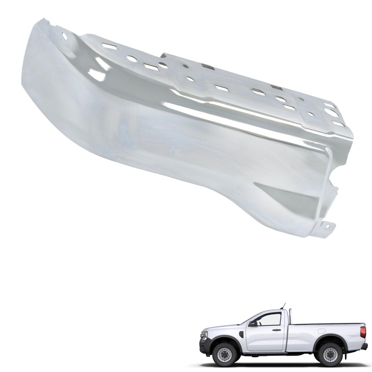 Lh Rear Step Bumper Face Bar Cover Without Park Assist Sensors Hole Replacement For Ranger Pickup 4-door 2019-2023