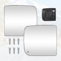 Towing Mirror Glass Driver Passenger Side For Dodge Ram 1500 2500 3500 Truck 2009 2010 2011 2012 2013 2014 2015 2016 17 18 19 