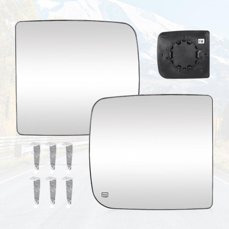Heated Towing Mirror Glass 1 Pair Left And Right For Dodge Ram 1500 2500 3500 Truck 2009 To 2020 Fits Part 68067726aa
