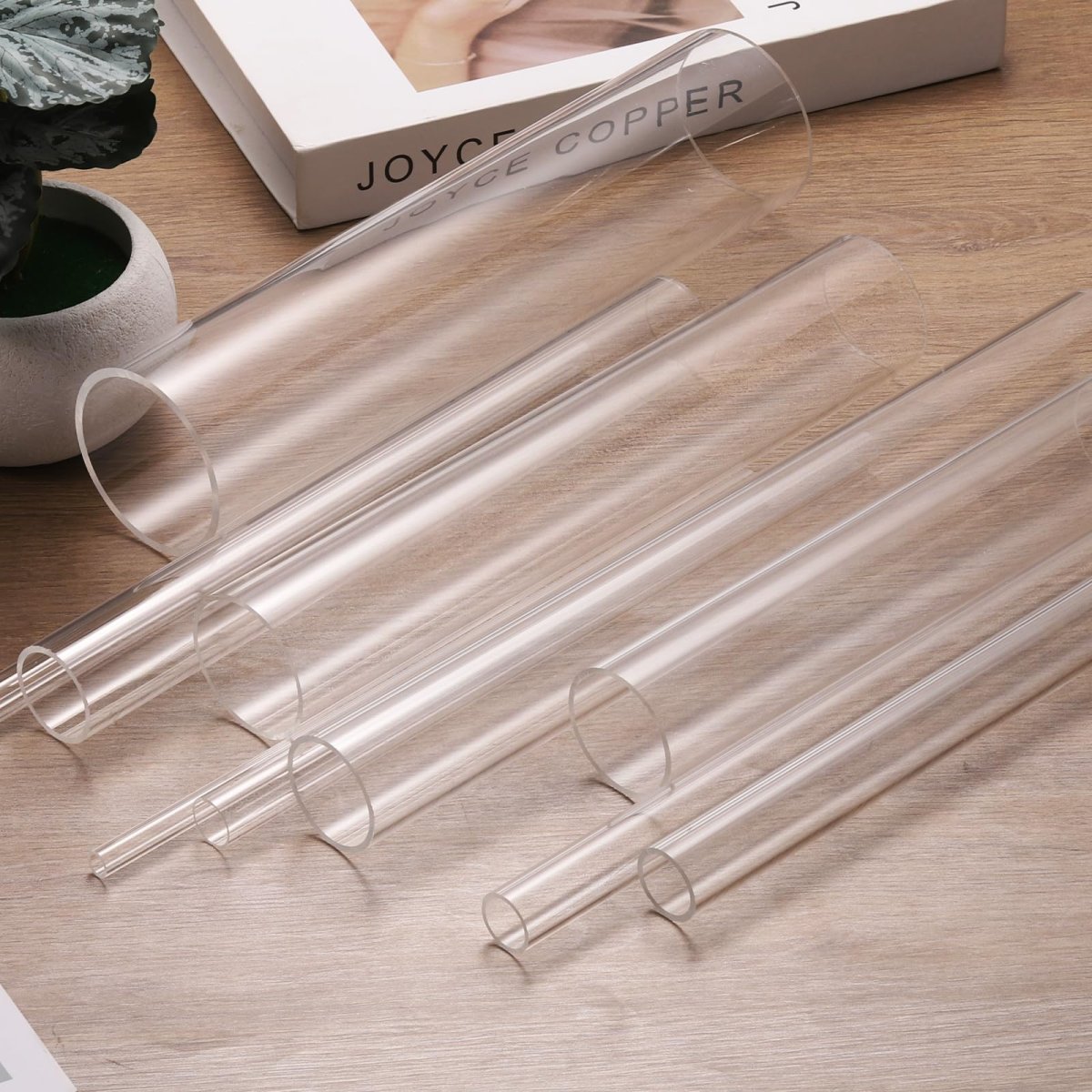 5pcs Clear Rigid Acrylic Pipe 8mm 0 31 Id X 12mm 47 Od 14 Round Polycarbonate Tube Plastic Tubing For Plumbing Lighting