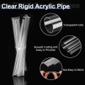 5pcs Clear Rigid Acrylic Pipe 8mm 0 31 Id X 12mm 47 Od 14 Round Polycarbonate Tube Plastic Tubing For Plumbing Lighting