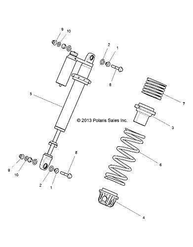 Polaris Spring 280 6 1 In Cloud Silver Genuine Part 70415-385 Qty 1