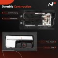 A-premium Inside Interior Door Handles Compatible With Ford F-150 F150 2009-2014 Chrome Lever Black Housing 2-pc Set Front Or