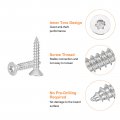 Uxcell 40pcs Flat Head Torx Screws M3 X 16mm 304 Stainless Steel Countersunk Self Tapping Anti-theft Wood Tamper Resistant Fit