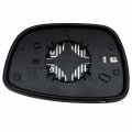 Passenger Right Side Mirror Glass Assembly With Plastic Back Plate Heated Compatible 2002-2007 Buick Rendezvous
