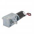 New Lon0167 Dc 12v 30rpm 8mmx15mm Dual D-shape Shaft Electric Power Turbo Worm Geared Motor Dc Getriebemotor