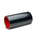 3 25 Inches Straight 8 Long Turbo Intercooler Intake Piping Coupler Silicone Hose Black Red 