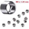 M8 X 1 25mm Thread Repair Insert Kit 30 Piece Stainless Steel Helicoil Coil Compatible Hand Tool Set For Auto Engine And