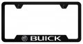 Au-tomotive Gold Inc Officially Licensed Uv Print Logo On Black Polycarbonate Notched License Plate Frame For Buick