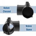 X Autohaux 60mm Car Heater Warm 3 Way Air Ducting Elbow Pipe T Shape Outlet Connector Black Nylon