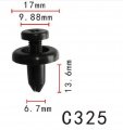 Autobahn88 Front Fender Push-type Clip Compatible With Honda Oem 91502sz5003 Pack Of 20