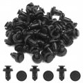 Uxcell 50pcs 9 5mm Car Plastic Rivets Fastener Bumper Fender Push Expanding Screw Clips