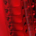 Akkon For Cadillac Escalade Red Clear Rear Led Tail Lights Brake Lamps Driver Side Left Replacement Assembly 