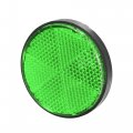 X Autohaux 10 Pcs Round Stick-on Safety Spoke Reflective Self Adhesive Reflector For Gate Posts Cars Trailer Motorcycle Trucks