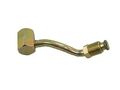 Edelmann 39145 Power Steering Pressure Line Hose Assembly 6 In Length 16mm Fixed Female X Male Inverted Flare Fittings Silver 