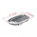 Astra Depot Chrome Front Hood Kidney Grille Replacement For 2003-2006 Bmw 325ci 330ci 2-door Coupe Convertible