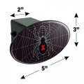 Black Spider On Web Oval Tow Trailer Hitch Cover Plug Insert