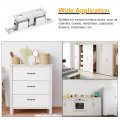 Uxcell 2pcs 1 93 Double Ball Tension Roller Catch Zinc Alloy Latch For Cabinet Closet Furniture Door Silver