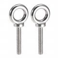 Uxcell Lifting Eye Bolt M8 X 50mm Male Thread 304 Stainless Steel For Hanging Pack Of 2