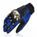 Tinton Lifea Metal Protective Motorcycle Gloves Full Finger Summer Motorbike Blue Xx-large 