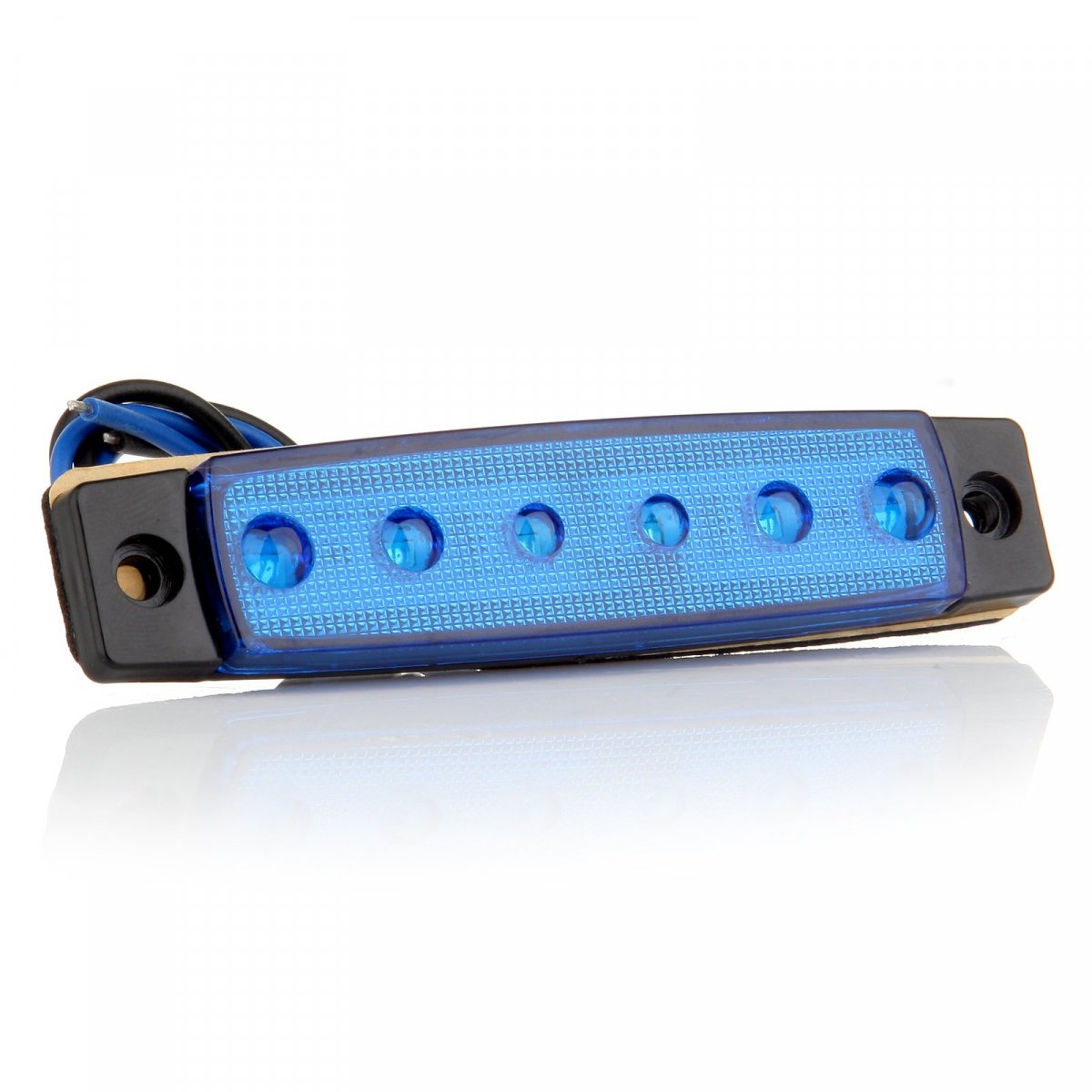 6led Side Marker Light 5pcs Blue Trailer Lamp Stop Turn Tail Fit For Boats Van Truck Pickups 12v Waterproof Signal