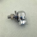 Smt-2 Pcs Chrome Skull Red Eye Bolts Screws For Universal License Plate Tag Frame Windshield Trim Fantastic Replacement