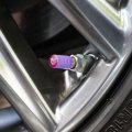 Wonder Woman 80th Pastel Logo Tire Rim Wheel Aluminum Valve Stem Caps