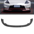 3pcs Front Bumper Lip Pp Glossy Carbon Look For 2013-2020 Nissan 370z 