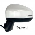 Spieg Driver Side Mirror Replacement For Honda Fit Jazz 2015-2019 Power Non-heated Turn Signal Light Paintable White 5 Pin Lh