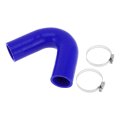 1 Set Mm 1 61 Id 102mm 4 02 Length 135a Blue Car Silicone Hose With Clamps Coolant Universal 