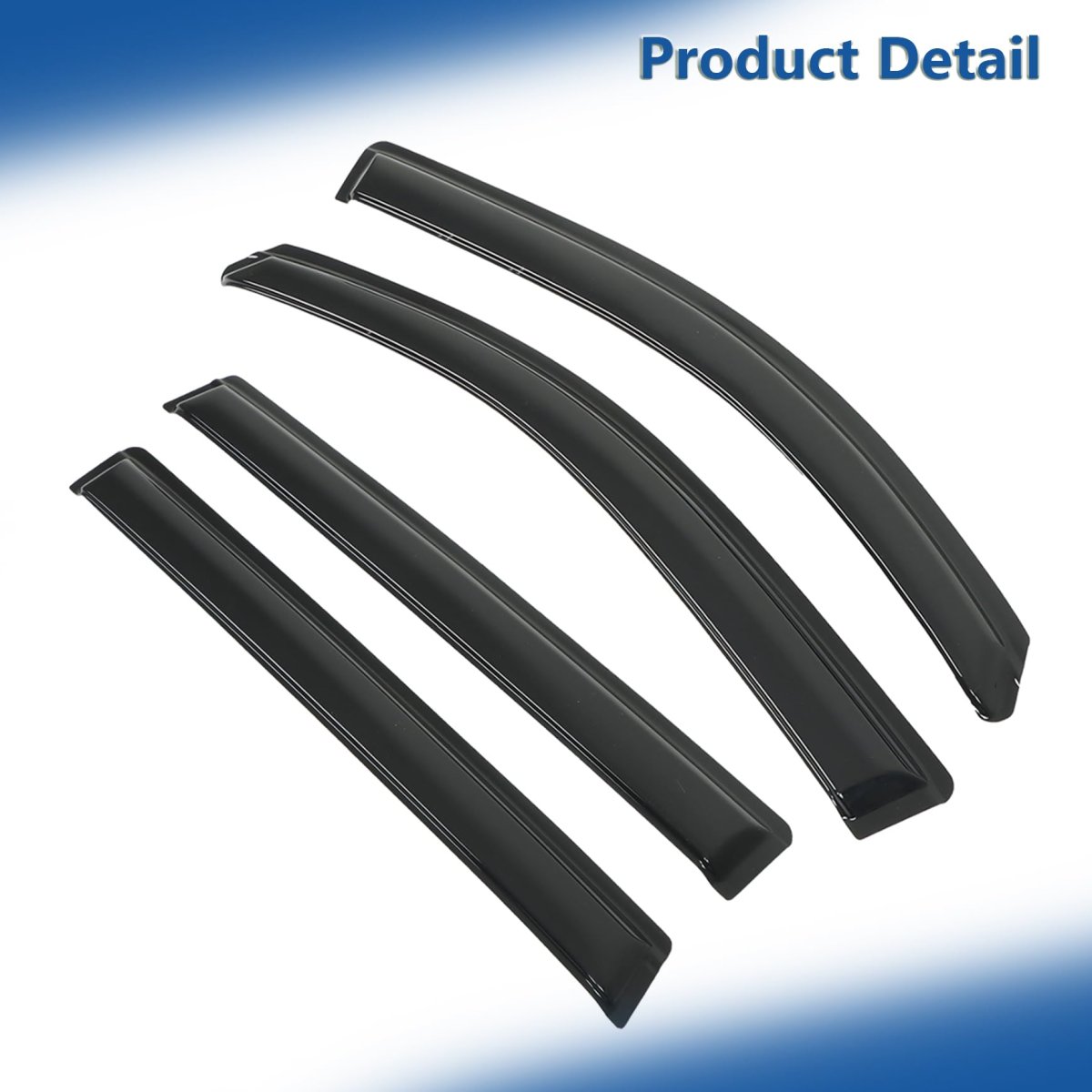 Window Visors Shade Sun Rain Guard For Honda Pilot 2016 To 2022 Black Abs Plastic Vehicle Wind Deflectors 4 Piece Set