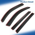 Window Visors Shade Sun Rain Guard For Honda Pilot 2016 To 2022 Black Abs Plastic Vehicle Wind Deflectors 4 Piece Set