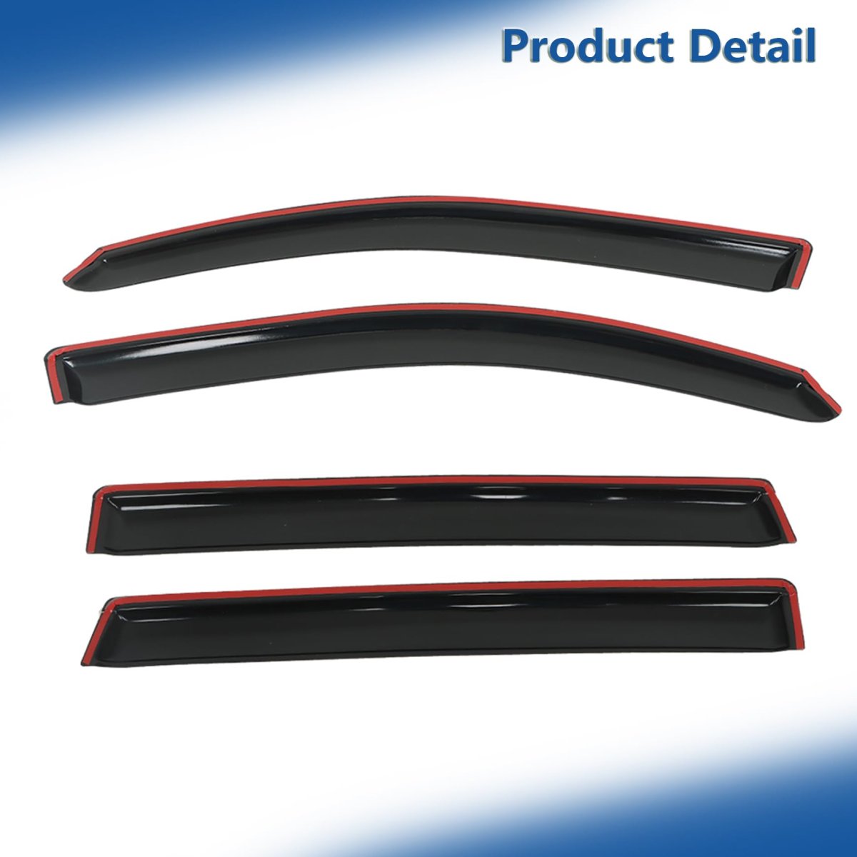 Window Visors Shade Sun Rain Guard For Honda Pilot 2016 To 2022 Black Abs Plastic Vehicle Wind Deflectors 4 Piece Set