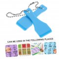 Uonlytech 20 Pcs Scratch Tool Lottery Scratcher Keychain Paint Stripper Scraper For Gift Stickers Ticket Remover Sports Vintage