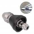 Kuuleyn Jet Nozzle Pressure Washer Sewer Jetter G1 4 Pipe Cleaning Stainless Steel Pressure For Unclogger Accessories