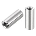 Round Weld Nuts M6 X 10mm 25mm On Bung Female Nut Threaded 201 Stainless Steel Insert Weldable 10pcs 