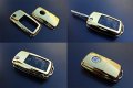 Originaleuro Gold Car Remote Flip Key Cover Case Skin Shell Cap Fob Protection Abs For Vw -2009