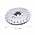 Doitool 2pcs 36 Camping Tent Lights Patio Umbrella Pole Light Round Dics Lamp Led Garden