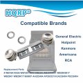 Hqrp 2-pack Gas Range Double Burner Assembly Kit Replacement For Hotpoint Rgb508es2 Rgb508et2ad Rgb508et2wh Rgb508et4wh
