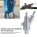 B1 Type Air Sandblasting Gun Sandblaster Kit Head With L45x20x8mm Boron Carbide Nozzle For Sandblast Cabinet
