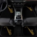Saxophone Musical Instrument Car Floor Mats Front Rear 4 Piece Liner Set Fit Suv Van Truck All Weather Protection