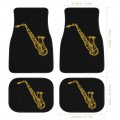 Saxophone Musical Instrument Car Floor Mats Front Rear 4 Piece Liner Set Fit Suv Van Truck All Weather Protection