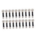 Partykindom 100 Sets Eccentric Wheel Furniture Cam Lock Fasteners Pre Inserted Nut 3-in-1 Connector Side Gear Nuts Zinc Alloy