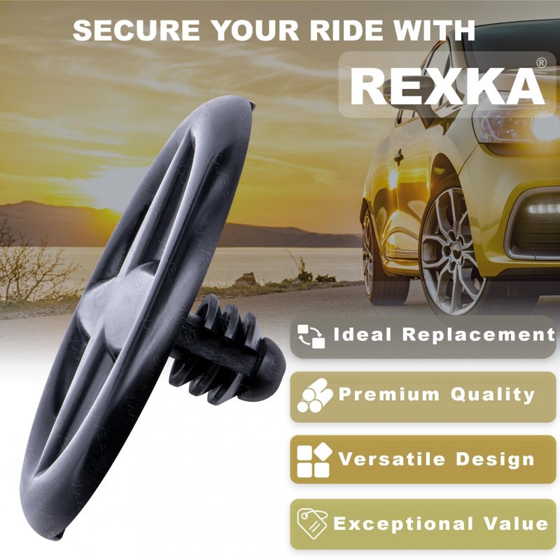 Rexka 25pcs Hood Insulation Retainers Clips For Nissan 65832-f5000 65846-30f00