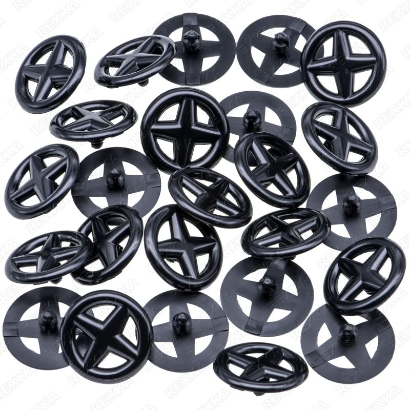 Rexka 25pcs Hood Insulation Retainers Clips For Nissan 65832-f5000 65846-30f00