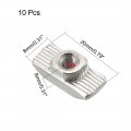 Uxcell Sliding T Slot Nuts M4 Half Round Roll In T-nut For 4040 Series Aluminum Extrusion Profile Carbon Steel Nickel-plated