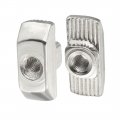 Uxcell Sliding T Slot Nuts M4 Half Round Roll In T-nut For 4040 Series Aluminum Extrusion Profile Carbon Steel Nickel-plated