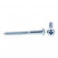 Prime-line Wood Screws Round Head Phillips Drive 4 X 1 In Zinc Plated Steel 50 Pack