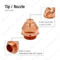 9-5631 9-5633 Plasma Tip Electrode Kit For Thermal Dynamics Pch M-51 Torch Consumables 30pcs